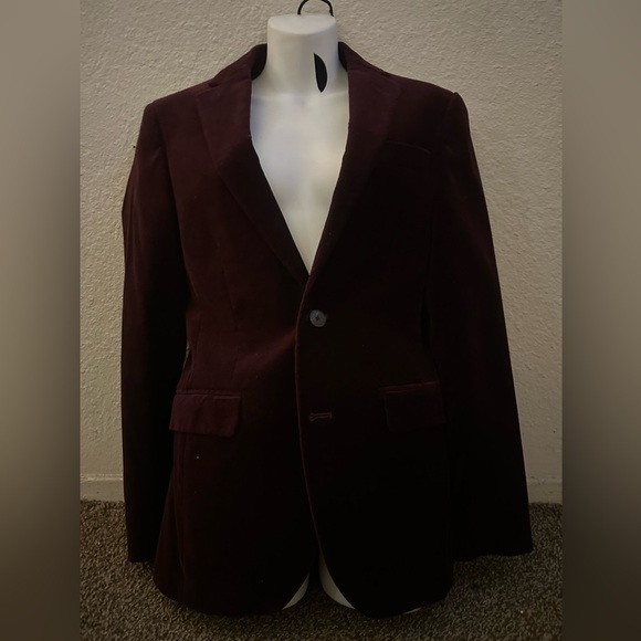 JF blazer suede burgundy - Picture 1 of 3